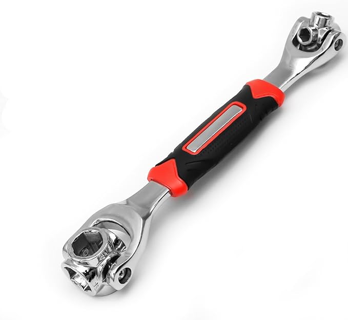 Universal Wrench 8 in 1 -Multifunction Socket Spanner Wrench Tool With 360 Degree Rotating Heads - Multipurpose Handy Ajustable tools for Auto Home Outdoors Indoors Works mors -durable and no slipping best stainless steel wrench