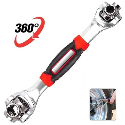 Universal Wrench 8 in 1 -Multifunction Socket Spanner Wrench Tool With 360 Degree Rotating Heads - Multipurpose Handy Ajustable tools for Auto Home Outdoors Indoors Works mors -durable and no slipping best stainless steel wrench