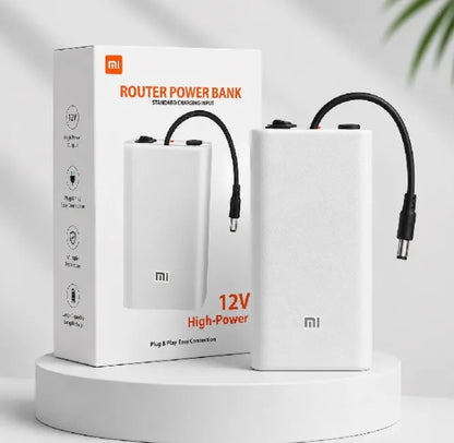 12V High-Power Router Power Bank 20000mAh | 6 Cell Backup Battery | Compatible with Wi-Fi Routers & ONTs - High Capacity Backup - 20,000 AMH | WiFi Router UPS Power Bank 12Volts 8 to 10 Hours Backup