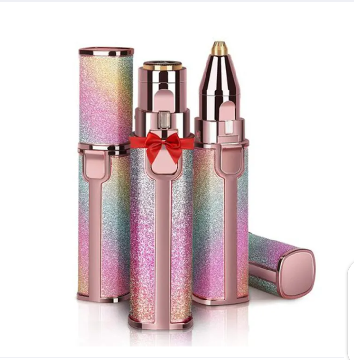 2 In 1 Electric Eyebrow Trimmer Makeup Painless Eye Brow Epilator Mini Shaver Razors Women Portable Facial Body Hair Remover