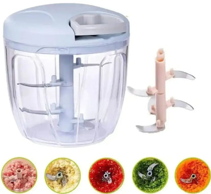 Manual Chopper / Speedy Chopper / Hand Chopper / Manual Chopper / Hand Cutter / Food Processor / 900ML with 5 Blades / 500ML with 3 Blades