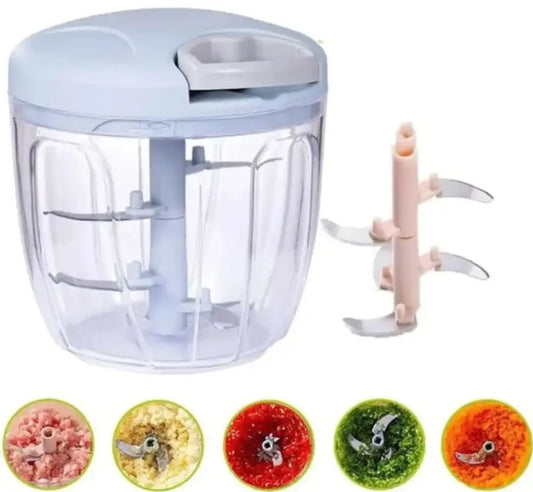 Manual Chopper / Speedy Chopper / Hand Chopper / Manual Chopper / Hand Cutter / Food Processor / 900ML with 5 Blades / 500ML with 3 Blades